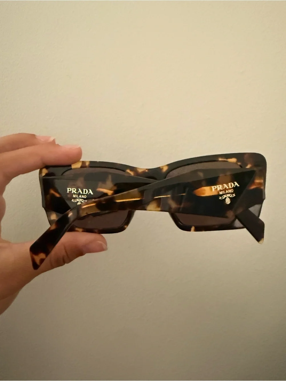 Prada Tortoiseshell Square Frame Sunglasses